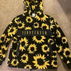 Teddy Fresh Sunflower Sherpa Hoodie